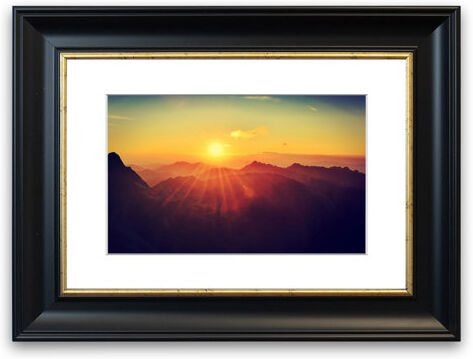 East Urban Home 'Sunrays Over the Mountains 2' - Picture Frame Photograph Print on Paper East Urban Home Size: 50cm H x 70cm W x 1cm D, Frame Option: Matte Black  - Size: 70cm H x 93cm W x 1cm D East Urban Home 'Sunrays Over the Mountains 2' - Picture Frame Photograph Print on Paper East Urban Home Size: 50cm H x 70cm W x 1cm D, Frame Option: Matte Black  - Size: 70cm H x 93cm W x 1cm D