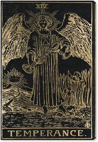 East Urban Home 'Temperance Tarot' Graphic Art on Canvas East Urban Home Size: 61cm H x 40.6cm W  - Size: 38.1cm H x 25.4cm W East Urban Home 'Temperance Tarot' Graphic Art on Canvas East Urban Home Size: 61cm H x 40.6cm W  - Size: 38.1cm H x 25.4cm W