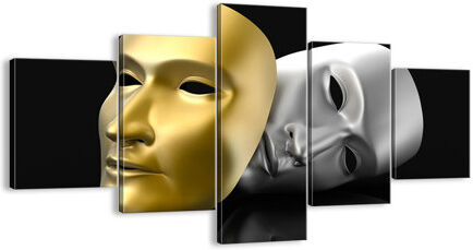 Brayden Studio Life Is a Theater - 5 Piece Unframed Photograph Print Set on Canvas Brayden Studio Size: 70cm H x 125cm W x 1.8cm D  - Size: 50cm H x 100cm W Brayden Studio Life Is a Theater - 5 Piece Unframed Photograph Print Set on Canvas Brayden Studio Size: 70cm H x 125cm W x 1.8cm D  - Size: 50cm H x 100cm W