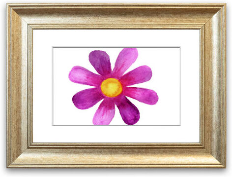 East Urban Home 'Pink Daisy Face' Framed Painting East Urban Home Size: 93 cm H x 126 cm W, Frame Options: Silver  - Size: 93 cm H x 126 cm W East Urban Home 'Pink Daisy Face' Framed Painting East Urban Home Size: 93 cm H x 126 cm W, Frame Options: Silver  - Size: 93 cm H x 126 cm W