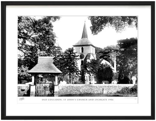 The Francis Frith Collection 'Old Coulsdon, St John's Church and Lychgate 1906' by Francis Frith - Picture Frame Photograph Print on Paper The Francis Frith Collection Size: 28cm  - Size: 45cm H x 60cm W x 2.3cm D