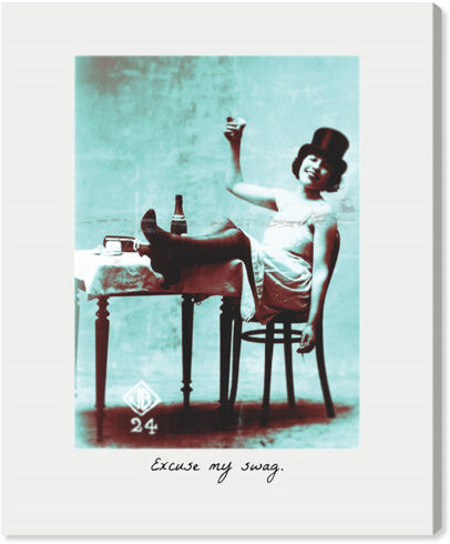 East Urban Home 'Excuse My Swag' Graphic Art on Wrapped Canvas East Urban Home Size: 114.3 cm H x 91.4 cm W  - Size: 91.4 cm H x 91.4 cm W x 3.8 cm D East Urban Home 'Excuse My Swag' Graphic Art on Wrapped Canvas East Urban Home Size: 114.3 cm H x 91.4 cm W  - Size: 91.4 cm H x 91.4 cm W x 3.8 cm D