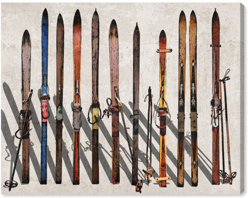 East Urban Home 'Vintage Skis' Graphic Art on Wrapped Canvas East Urban Home  - Size: 91.4 cm H x 61 cm W East Urban Home 'Vintage Skis' Graphic Art on Wrapped Canvas East Urban Home  - Size: 91.4 cm H x 61 cm W