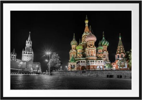 East Urban Home Saint Basil's Cathedral in Moscow Framed Photographic Art Print East Urban Home Size: 70cm H x 100cm W  - Size: 60cm H x 80cm W