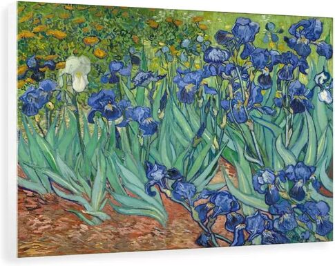 ClassicLiving 'Irises' Painting ClassicLiving Format: Wrapped Canvas, Size: 61.7 cm H x 80 cm W x 3.8 cm D  - Size: 100 cm H x 72.3 cm W x 3.8 cm D