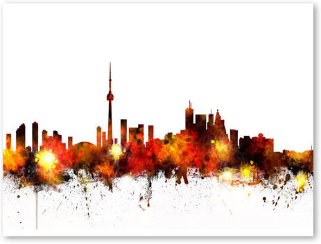 Americanflat Toronto Canada Skyline 3 Painting Print on Wrapped Canvas Americanflat Size: 30cm H x 40cm W  - Size: 30cm H x 40cm W Americanflat Toronto Canada Skyline 3 Painting Print on Wrapped Canvas Americanflat Size: 30cm H x 40cm W  - Size: 30cm H x 40cm W