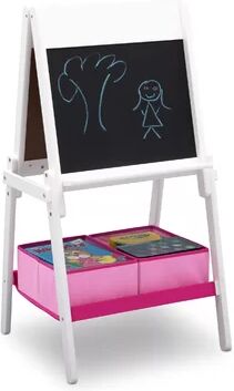 Harriet Bee Benjamin Double-sided Board Easel with Tray Harriet Bee Colour: White  - Size: 1000mm H x 500mm W x 30mm D