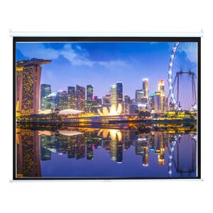 17 Stories Luiscarlos White Manual Projector Screen white 128.0 H x 178.0 W cm