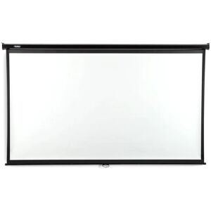 VonHaus White Manual Projection Screen white 124.5 H x 224.4 W cm