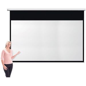 Symple Stuff Pro Channel Fix White Electric Projection Screen White 171.4cm H x 304.8cm W Symple Stuff Pro Channel Fix White Electric Projection Screen White 171.4cm H x 304.8cm W