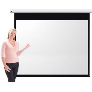Symple Stuff Pro Channel Fix White Electric Projection Screen White 152cm H x 203cm W Symple Stuff Pro Channel Fix White Electric Projection Screen White 152cm H x 203cm W
