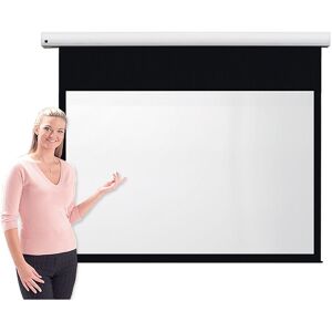 Symple Stuff Pro Channel Fix White Electric Projection Screen White 106.5cm H x 170.4cm W Symple Stuff Pro Channel Fix White Electric Projection Screen White 106.5cm H x 170.4cm W