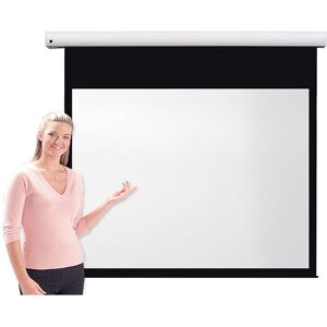 Symple Stuff Pro Channel Fix White Electric Projection Screen White 110cm H x 146cm W Symple Stuff Pro Channel Fix White Electric Projection Screen White 110cm H x 146cm W