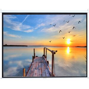 Latitude Run White Manual Projection Screen White 183cm H x 269cm W Latitude Run White Manual Projection Screen White 183cm H x 269cm W