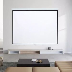 Symple Stuff Deidra White Manual Projection Screen white 152.0 H x 153.0 W cm