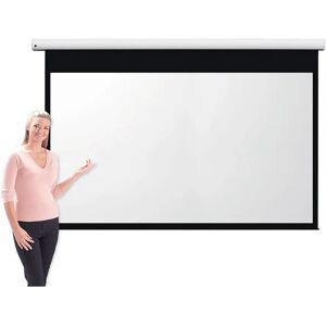 Symple Stuff Pro Channel Fix White Electric Projection Screen white 187.0 H x 234.0 W x 9.7 D cm