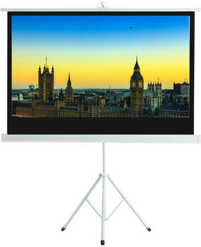 Symple Stuff Borkowski White Portable Projection Screen Symple Stuff Size: 250cm H x 221cm W x 19cm D  - Size: 1850mm H x 760mm W x 800mm D Symple Stuff Borkowski White Portable Projection Screen Symple Stuff Size: 250cm H x 221cm W x 19cm D  - Size: 1850mm H x 760mm W x 800mm D