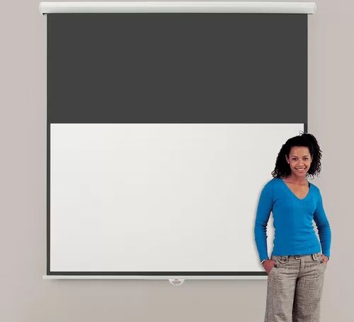 Symple Stuff Eyeline Manual Projection Screen Symple Stuff Viewing Area: 117cm H x 200cm W - Widescreen 16:9 120cm H x 240cm W