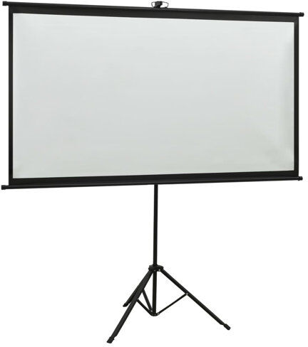 Symple Stuff Arpiar White Portable Projection Screen Symple Stuff Viewing Area: HDTV (16:9), Size: 226cm H x 205cm W  - Size: 125cm H x 100cm W