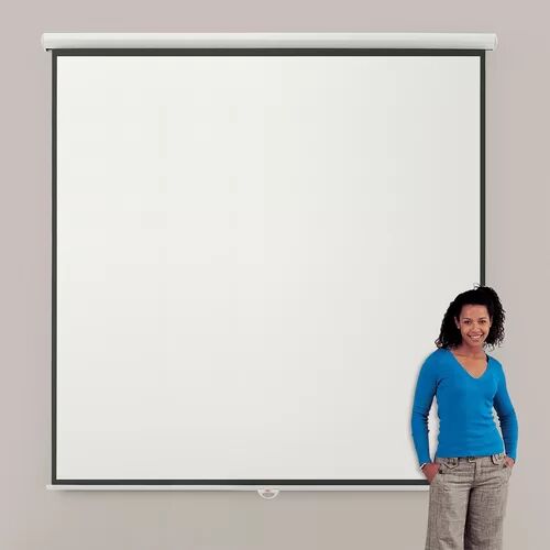 Symple Stuff Eyeline Manual Projection Screen Symple Stuff Viewing Area: 240cm H x 240cm W - Square 1:1 120cm H x 180cm W