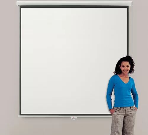 Symple Stuff Eyeline Manual Projection Screen Symple Stuff Viewing Area: 200cm H x 200cm W - Square 1:1 120cm H x 180cm W