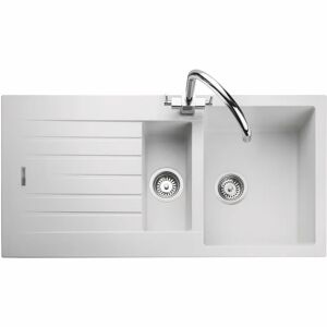 Rangemaster Andesite 100cm x 50cm 1.5 Inset Bowl Kitchen Sink 20.0 H x 100.0 W x 50.0 D cm