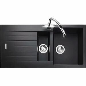 Rangemaster Andesite 100cm x 50cm 1.5 Inset Bowl Kitchen Sink 20.0 H x 100.0 W x 50.0 D cm