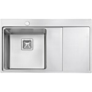 Belfry Kitchen Kitchen Sink Inset 1.2 Mm Thickness Stainless Steel Single Large Bowl 860mm L X 520mm W