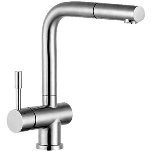 Belfry Kitchen Gaiser Pull Out Single Lever Monobloc Tap with Spray Satinato Stainless Steel 21.5cm Belfry Kitchen Gaiser Pull Out Single Lever Monobloc Tap with Spray Satinato Stainless Steel 21.5cm