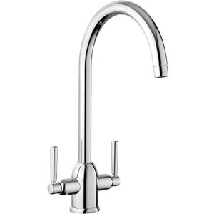 Rangemaster Twin Lever Monobloc Tap Chrome 21.6cm Rangemaster Twin Lever Monobloc Tap Chrome 21.6cm