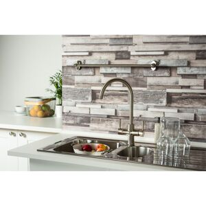 Abode Hotek 3-in-1 Steaming Hot Water Tap Brushed Nickel 237.4cm Abode Hotek 3-in-1 Steaming Hot Water Tap Brushed Nickel 237.4cm