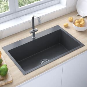 Belfry Kitchen Medora Handmade Kitchen Sink Stainless Steel Black 700mm L X 440mm W Belfry Kitchen Medora Handmade Kitchen Sink Stainless Steel Black 700mm L X 440mm W