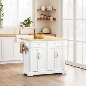August Grove Mitzi Kitchen Island White 92cm H X 115cm W X 71cm D August Grove Mitzi Kitchen Island White 92cm H X 115cm W X 71cm D