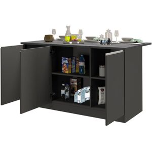 Ebern Designs Pameal Wood Kitchen Island Grey/Grey 90cm H X 155cm W X 90cm D Ebern Designs Pameal Wood Kitchen Island Grey/Grey 90cm H X 155cm W X 90cm D