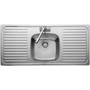 Leisure Linear 1160 x 508mm stainless steel inset sink with 1 bowl Stainless Steel 1,160mm L X 508mm W Leisure Linear 1160 x 508mm stainless steel inset sink with 1 bowl Stainless Steel 1,160mm L X 508mm W
