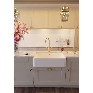Abode Provincial Single Bowl Farmhouse Kitchen Sink White 795mm L X 460mm W Abode Provincial Single Bowl Farmhouse Kitchen Sink White 795mm L X 460mm W