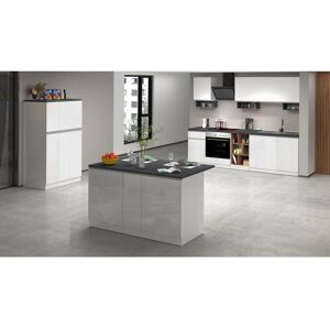 Ebern Designs Rafie Wood Kitchen Island White/Grey 228.6cm H X 393.7cm W X 228.6cm D Ebern Designs Rafie Wood Kitchen Island White/Grey 228.6cm H X 393.7cm W X 228.6cm D
