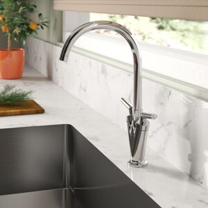 Belfry Kitchen Swan Twin Lever Monobloc Tap Chrome 18cm Belfry Kitchen Swan Twin Lever Monobloc Tap Chrome 18cm