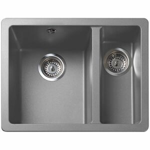 Rangemaster Paragon 1.5 Bowl Undermount Kitchen Sink Dove Grey 550mm L X 430mm W Rangemaster Paragon 1.5 Bowl Undermount Kitchen Sink Dove Grey 550mm L X 430mm W