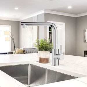 Blue Elephant Pull Down Spray Single Lever Kitchen Tap Chrome 25cm Blue Elephant Pull Down Spray Single Lever Kitchen Tap Chrome 25cm