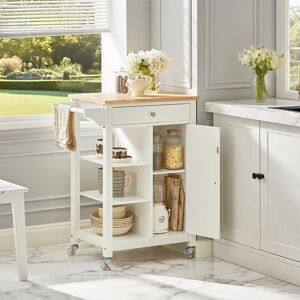 Brambly Cottage Kempton Kitchen Cart White 86cm H X 68cm W X 40cm D Brambly Cottage Kempton Kitchen Cart White 86cm H X 68cm W X 40cm D