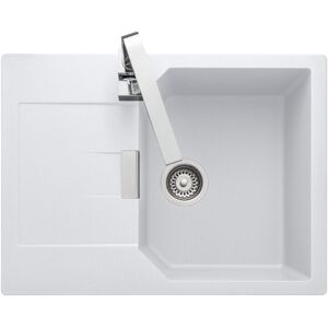 Rangemaster Mayon Single Bowl Inset Kitchen Sink Crystal White 690mm L X 510mm W Rangemaster Mayon Single Bowl Inset Kitchen Sink Crystal White 690mm L X 510mm W