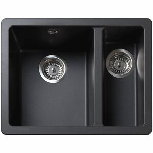 Rangemaster Paragon 1.5 Bowl Undermount Kitchen Sink Ash 550mm L X 430mm W Rangemaster Paragon 1.5 Bowl Undermount Kitchen Sink Ash 550mm L X 430mm W