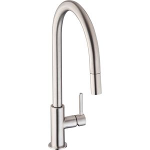Abode Althia Pull Out Single Lever Monobloc Tap Brushed Nickel 21.6cm Abode Althia Pull Out Single Lever Monobloc Tap Brushed Nickel 21.6cm