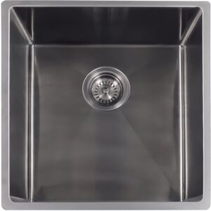 Reginox Miami Single Bowl Undermount Kitchen Sink Gun Metal Black 440mm L X 440mm W Reginox Miami Single Bowl Undermount Kitchen Sink Gun Metal Black 440mm L X 440mm W