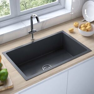 Belfry Kitchen Isidora Handmade Kitchen Sink With Strainer Black Stainless Steel Black 700mm L X 440mm W Belfry Kitchen Isidora Handmade Kitchen Sink With Strainer Black Stainless Steel Black 700mm L X 440mm W