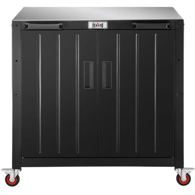 Feasto Outdoor Kitchen Series 304 Stainless Steel Freestanding Kitchen Grill Cart with Cabinet Stainless Steel 83cm H X 90cm W X 61cm D Feasto Outdoor Kitchen Series 304 Stainless Steel Freestanding Kitchen Grill Cart with Cabinet Stainless Steel 83cm H X 90cm W X 61cm D