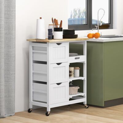 Brambly Cottage Beallsville Rolling Kitchen Island Cart, Bar Serving Cart on Wheels White White 85.5cm H X 67cm W X 37cm D Brambly Cottage Beallsville Rolling Kitchen Island Cart, Bar Serving Cart on Wheels White White 85.5cm H X 67cm W X 37cm D