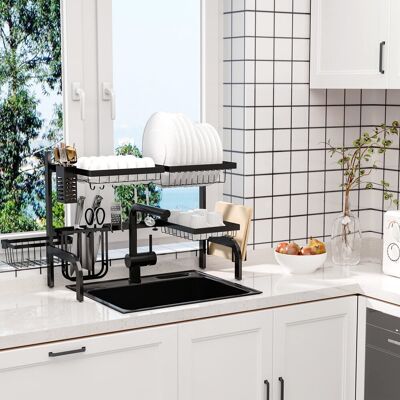 Belfry Kitchen Claymont Two Tier Dish Rack Stainless Steel Belfry Kitchen Claymont Two Tier Dish Rack Stainless Steel
