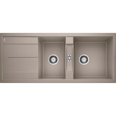 Blanco Metra 1.5 Bowl Inset Kitchen Sink Tartufo 116mm L Blanco Metra 1.5 Bowl Inset Kitchen Sink Tartufo 116mm L